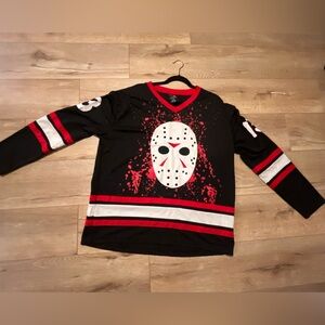 Jason Voorhees Signature Hockey Jersey Friday the 13th Spirit Halloween costume